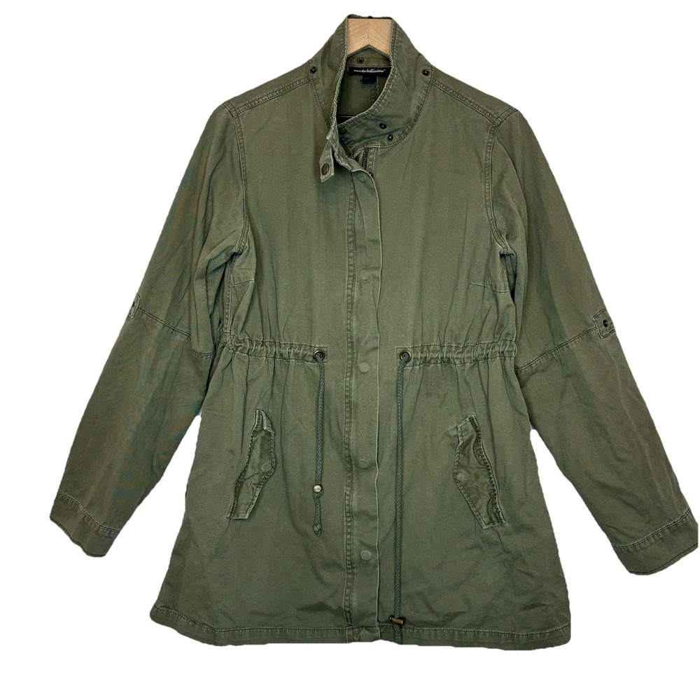 Y2K Grunge Jacket Womens Large Utility Gorpcore Full Zip Military Field Cottage‎